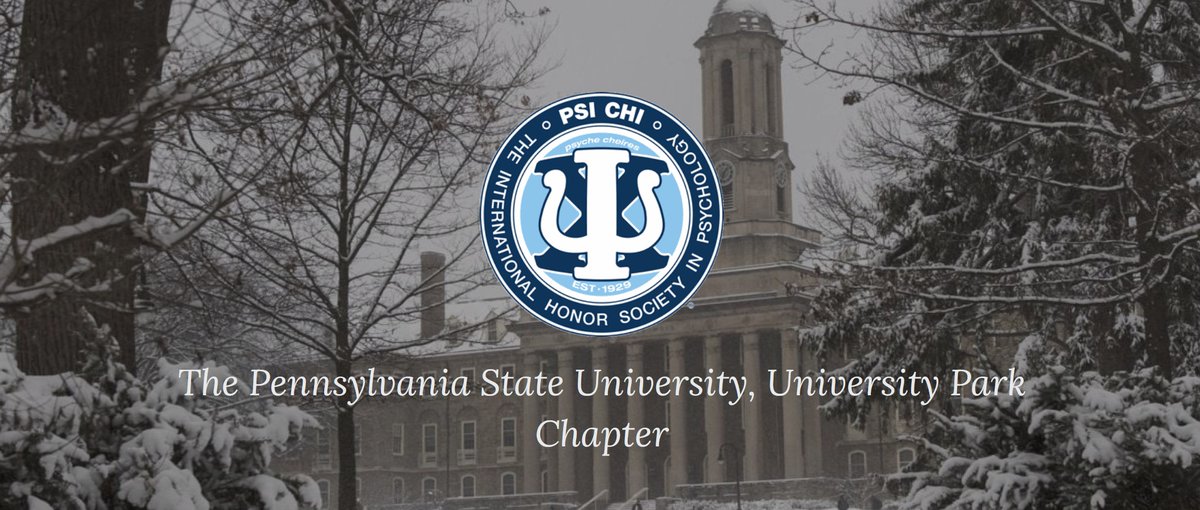 PSUPsychology's tweet image. Please help us congratulate Penn State&apos;s Chapter of Psi Chi, for being designated as a 2024-25 Psi Chi Model Chapter! To learn more about this recognition, see psichi.org/page/modelchap…. To learn more about Penn State Psi Chi, go to sites.psu.edu/psichi/