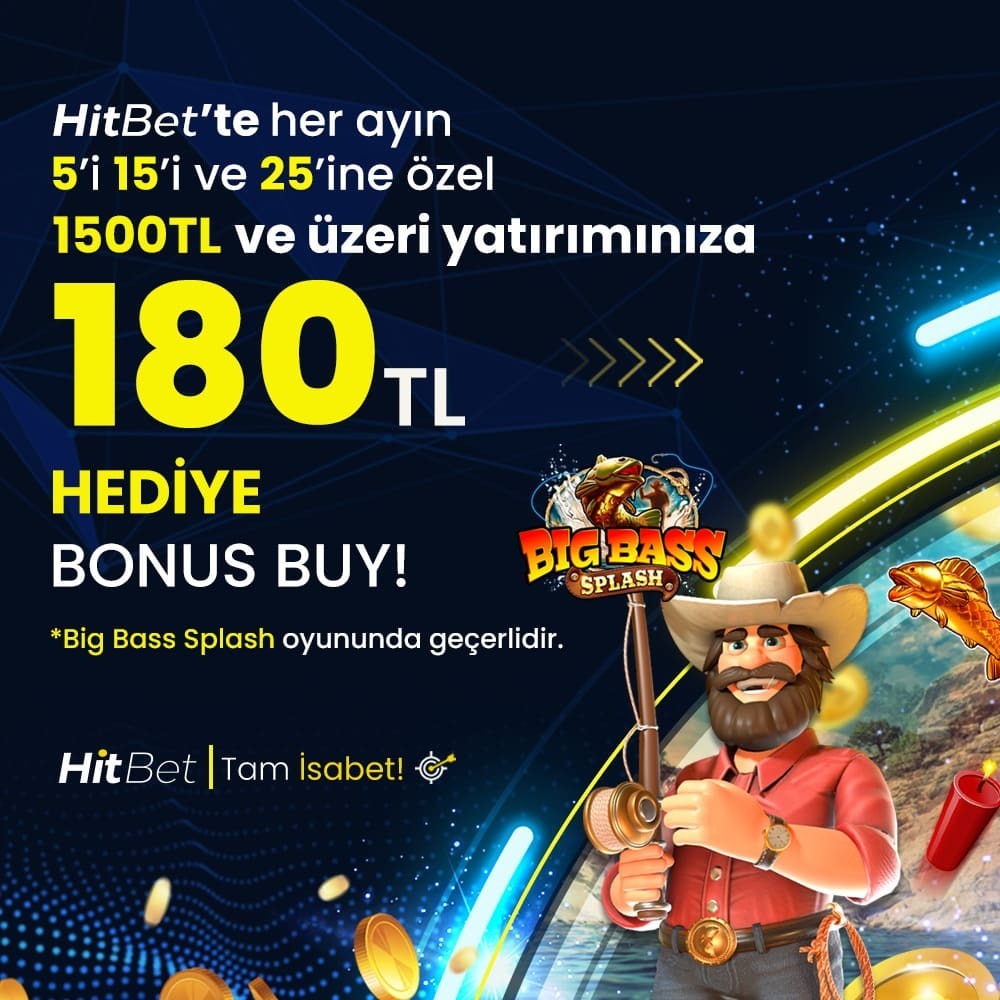 HitbetcomResmi's tweet image. 🎣 HitBet’te Her Ay 3 Fırsat!

📅 Ayın 5’i, 15’i ve 25’ine özel
💸 1500 TL ve üzeri yatırımınıza
🎁 180 TL HEDİYE BONUS BUY!

🎰 Geçerli Oyun: Big Bass Splash

⏱️ Kaçırmayın, anında kazanın!

HitBet | Tam isabet! 🎯 📍h.t2m.io/Hitbet-Twitter
