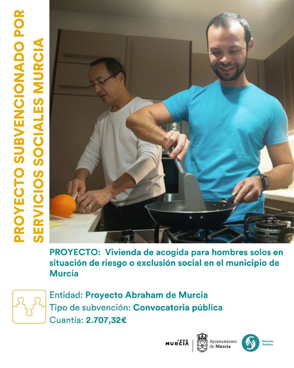 Servicios Sociales Ayto. Murcia (@dsocialesmurcia) on Twitter photo En <a href="/AbrahamProyecto/">Proyecto Abraham</a> acompañan a personas en situación o riesgo de exclusión social —económica, educativa o cultural— para que logren su plena inclusión. En <a href="/AbrahamProyecto/">Proyecto Abraham</a> acompañan a personas en situación o riesgo de exclusión social —económica, educativa o cultural— para que logren su plena inclusión.