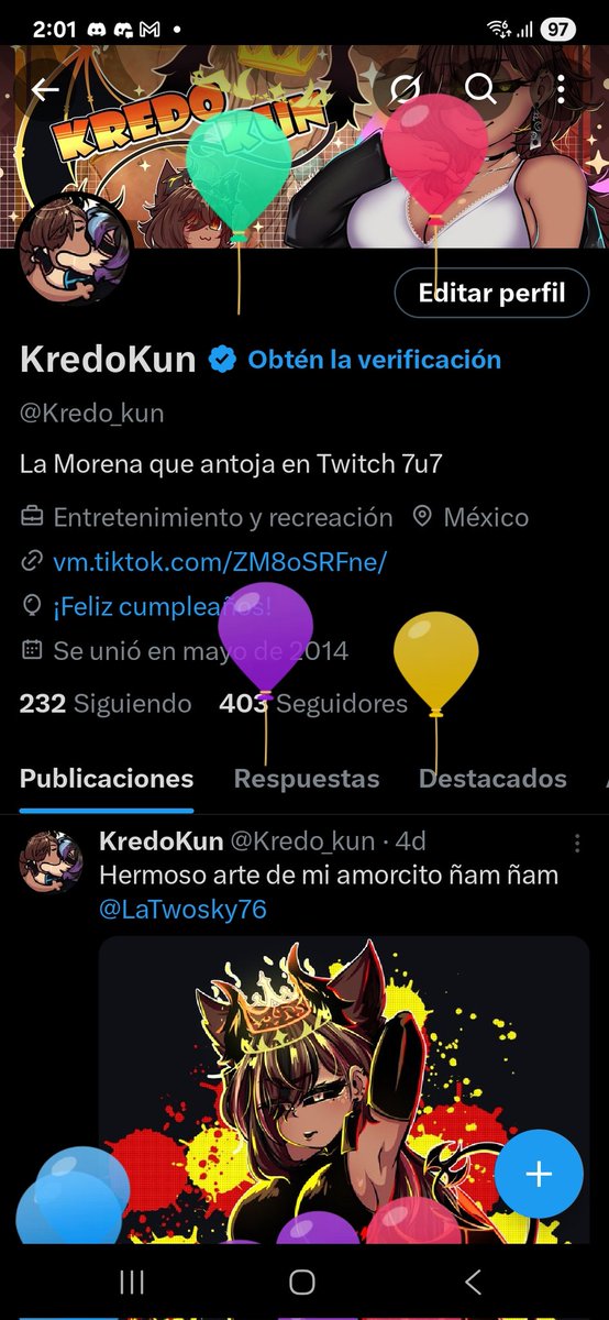 Globitos owo
Muchas gracias a todos los que me acompañaron la noche del 24 para mi cumpleaños los amodoro 💛