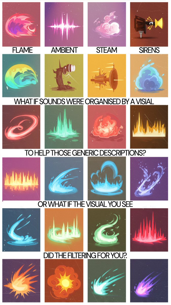 Let's explore an idea: what if the visual you're working on was the direct filter for what sounds you found?

#SoundDesign
#SoundDesigner
#AudioDesign
#AudioPostProduction
#AudioEngineering
#SoundEffects