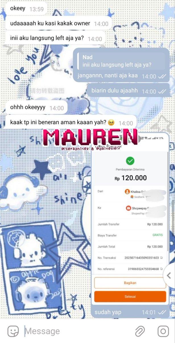 Mauren. @ after DM tweet media