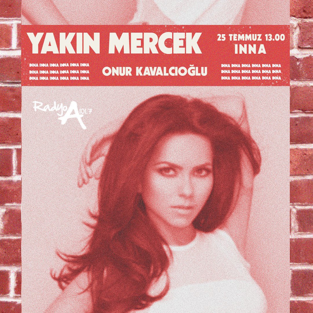 Frekanslar arasında kendini kaybederken müziğin büyülü dünyasında kalmaya ne dersin?

Sanatçıların hayatlarına yakından baktığımız “Yakın Mercek” programında bu hafta ‘Inna’ hakkında konuşulacak. 

Yakın Mercek her hafta Cuma günü saat 13.00’te 101.7 Radyo A'da!

Canlı yayını