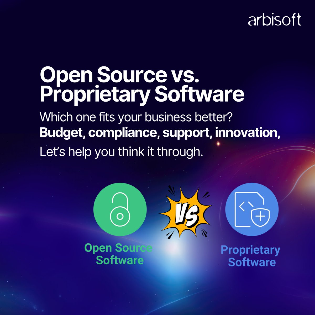 arbisoft's tweet image. Scaling fast but stuck on stack decisions?
Open source or proprietary, each comes with tradeoffs.
🎯 Download our decision map and choose what fits your roadmap best: f.mtr.cool/jorjzghftz
#TechStrategy #OpenSourceVsProprietary #ArbisoftBlogs