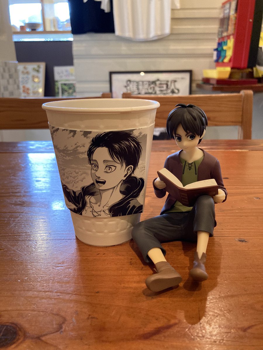 gucchi_singeki's tweet image. EMAカフェ☕️STEPSさん
エレン『ブレンドコーヒー』
挽きたて豆の香ばしい香り
本格的な味が楽しめますよ
キャラクタースリーブ付き✨☕️
