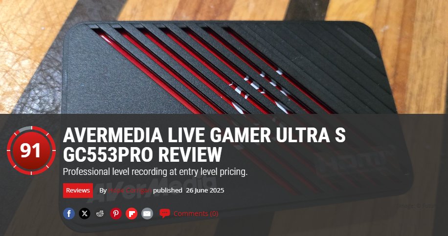 AVerMedia's tweet image. You might already know the Live Gamer Ultra S (GC553Pro), and if don't… you might be impressed to see what it can really do. 👀
"Record high quality video while still playing in high quality pass through with relatively little fuss. It doesn't mind if it's from a console, a…
