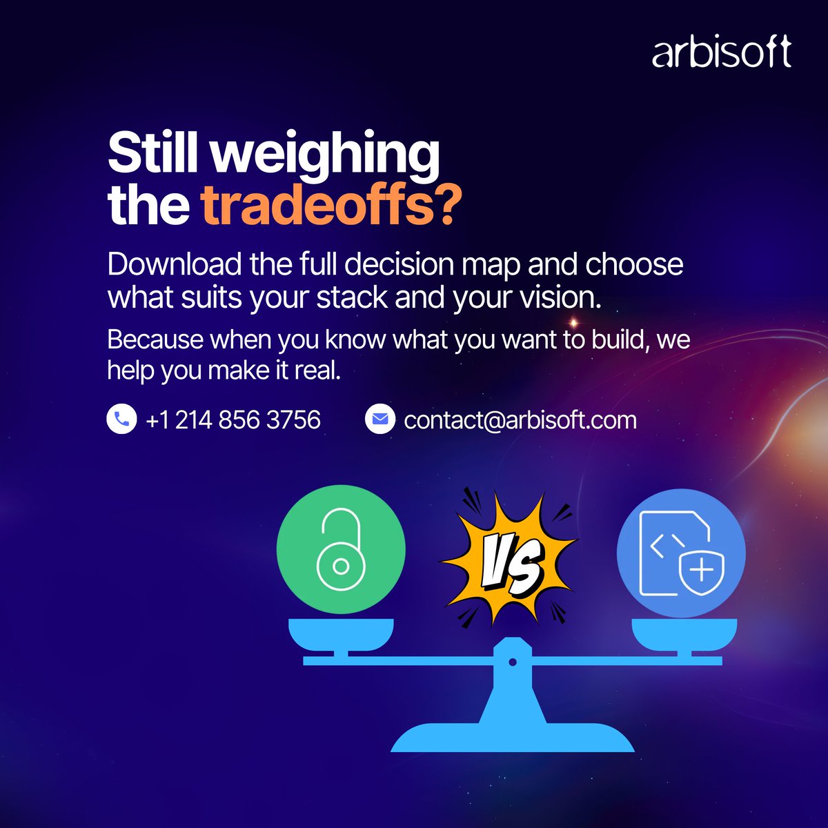 arbisoft's tweet image. Scaling fast but stuck on stack decisions?
Open source or proprietary, each comes with tradeoffs.
🎯 Download our decision map and choose what fits your roadmap best: f.mtr.cool/jorjzghftz
#TechStrategy #OpenSourceVsProprietary #ArbisoftBlogs