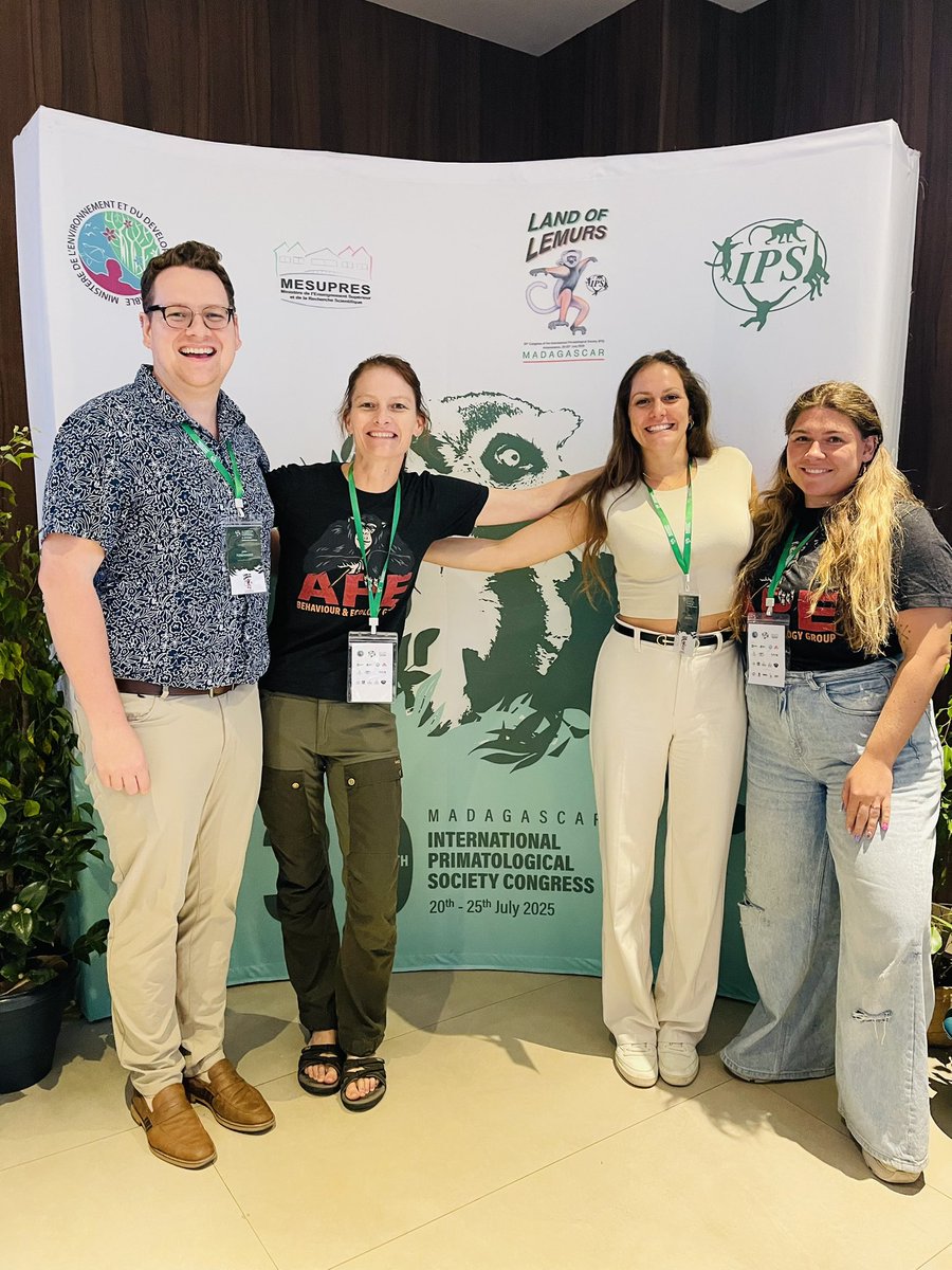 We had a fantastic symposium at the International Primatological Society conference on Comparative Perspectives on the Development of Material Culture 

Super proud of <a href="/APE_Group_UZH/">Ape Behaviour & Ecology Group</a> members for their outstanding contributions 🤩🥳 <a href="/UZH_Science/">UZH Science</a> <a href="/snsf_ch/">Swiss National Science Foundation</a>