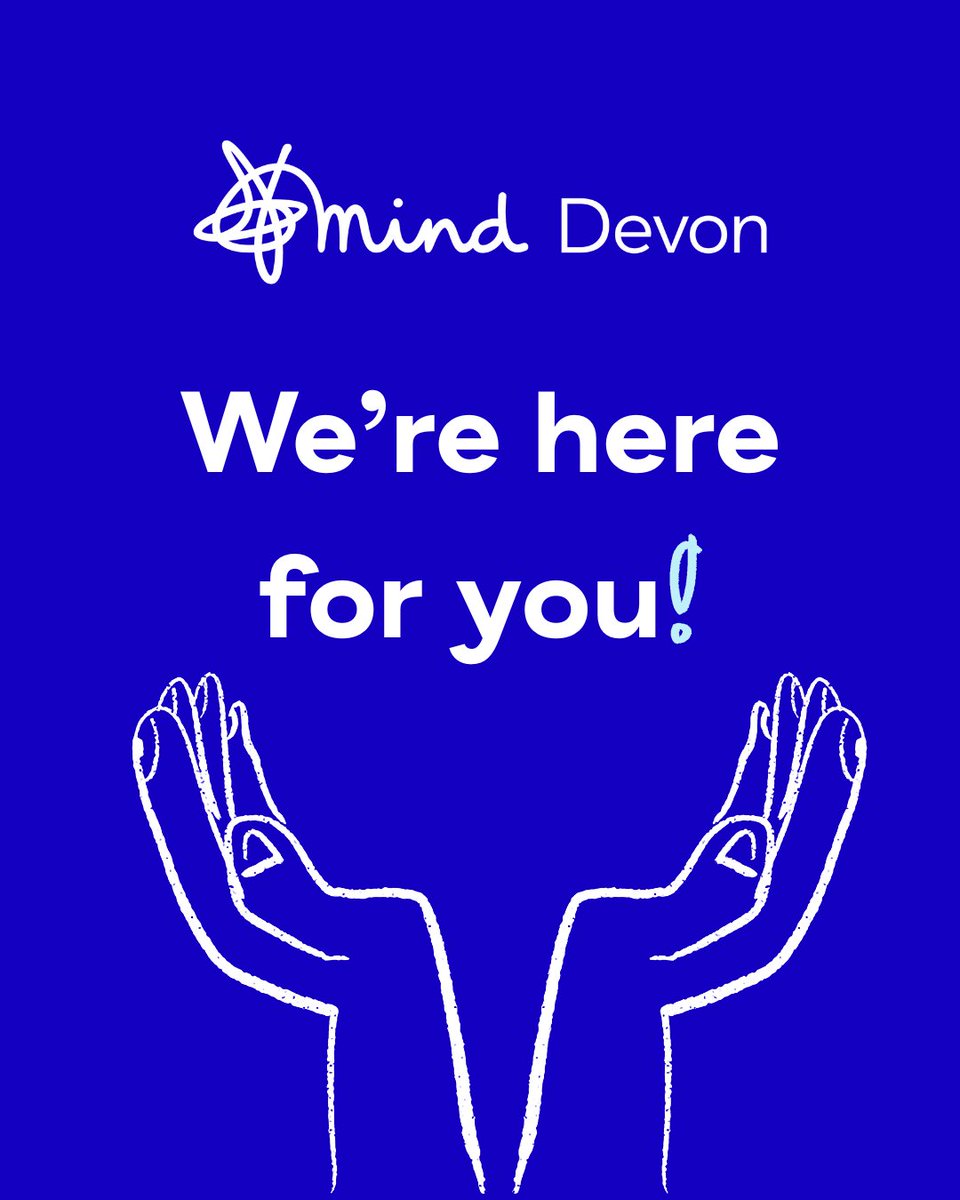 MindDevon's tweet image. 🤝 No one should have to struggle with their mental health alone. If you are looking for some extra support, 𝘄𝗲&apos;𝗿𝗲 𝗵𝗲𝗿𝗲 𝗳𝗼𝗿 𝘆𝗼𝘂!

Devon Mind is here to listen, advise, and help you take the first steps to a life with better mental health. devonmind.com