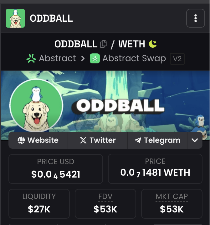 AbstractOddball's tweet image. Added our new logo and gif banner to dexscreener!