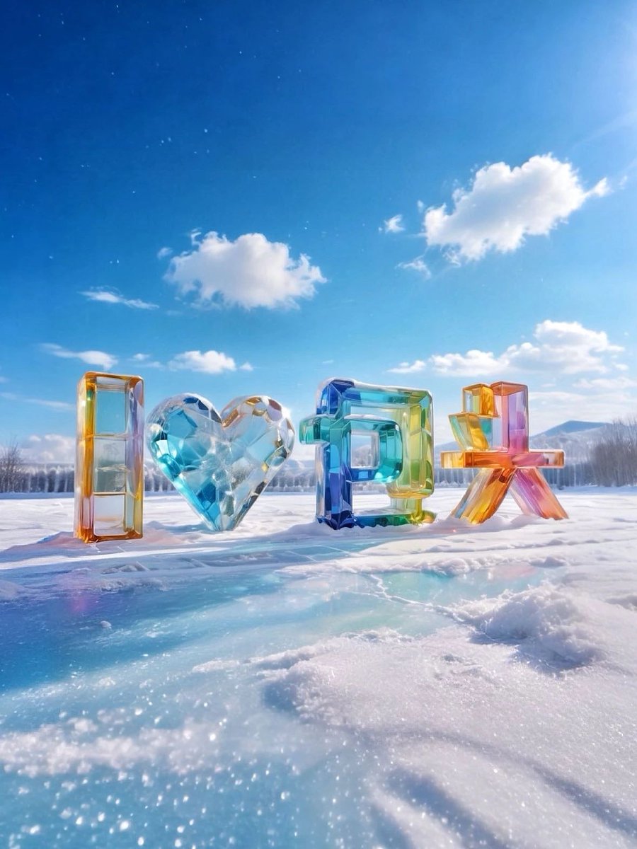 baotoucity's tweet image. When city architecture meets cutting-edge tech!

#Baotou dons a dreamy, vibrant coat under the magic of #AI as its landmark #sculptures turn into crystal-clear ice! 🌈✨ #BeautifulBaotou