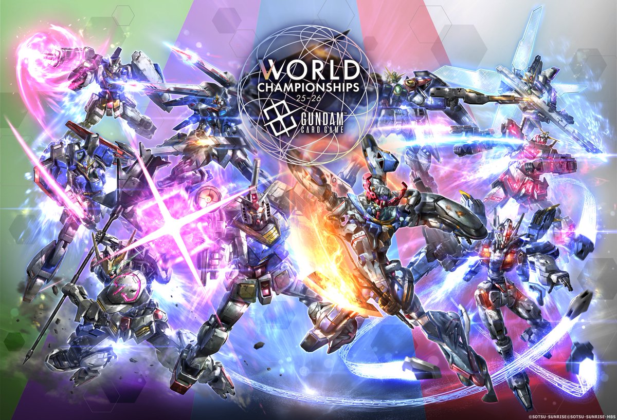 GUNDAM_GCG_JP's tweet image. 【イベント情報】
「WORLD CHAMPIONSHIPS 25-26」のキービジュアルを公開!
日本エリア予選は全国8エリアで開催し、東京A会場と北海道会場は現在参加応募受付中です。ぜひご応募ください。
▽参加応募受付期間
東京A:8/17(日) 23:59まで
北海道:8/24(日) 23:59まで
▽詳細はこちら…