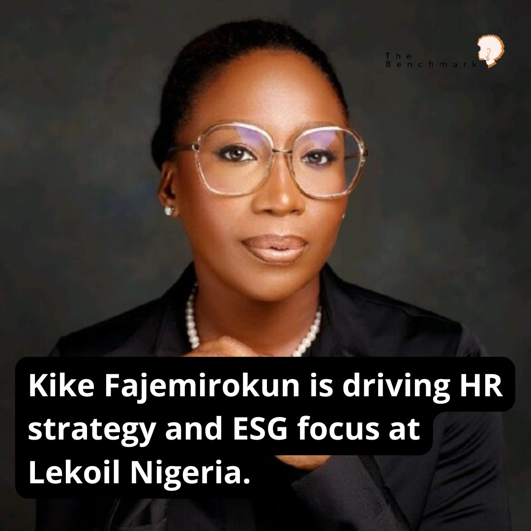 TheBenchmark22's tweet photo. Kike Fajemirokun is redefining HR leadership in Africa’s energy sector. From being one of Lekoil Nigeria’s first employees to overseeing HR and ESG strategy, she’s shaping how talent, governance, and sustainability intersect in oil and gas. https://t.co/wZKKVIDFJp