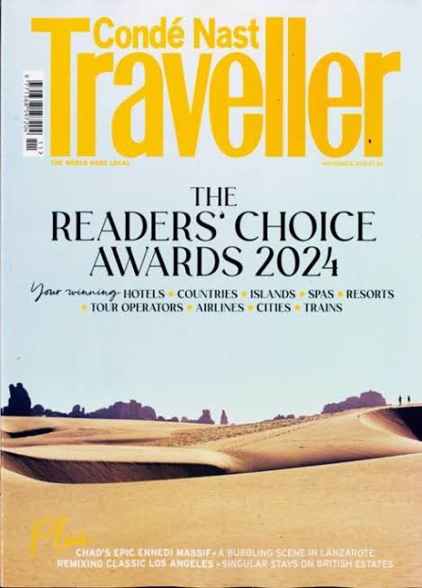 İlk defa yayınladığı 1987 yılından itibaren seyahat alanında küresel bir otorite haline gelen dünyaca ünlü seyahat dergisi Conde Nast Traveler tarafından her yıl  düzenlenen “Readers Choice Awards” anketinde Türkiye; Birleşik Krallık, Almanya, İzlanda, Hindistan, Avusturya,