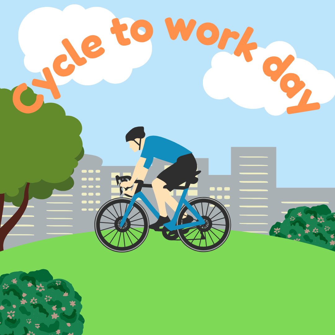 Today is cycle to work day 🚴‍