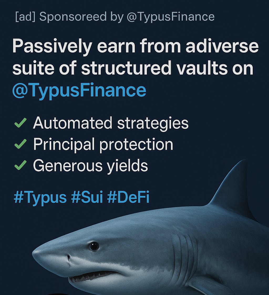 Institutional-grade DeFi, reimagined for everyone.

<a href="/TypusFinance/">Typus Finance</a>  is building the future of on-chain trading:

🚀 Advanced Perps &amp; Options
🔐 Capital-efficient risk engine
⚙️ Built natively on <a href="/SuiNetwork/">Sui</a>
🧠 Intuitive UX + Degen speed 
<a href="/GiveRep/">GiveRep</a> 
#DeFi #Sui #Typus #CryptoTradin