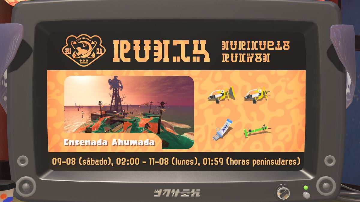 NintendoES's tweet image. Prepárate para currar como está mandado, ¡porque el 9 de agosto comienza una nueva ronda de la alianza alevínica en #Splatoon3!