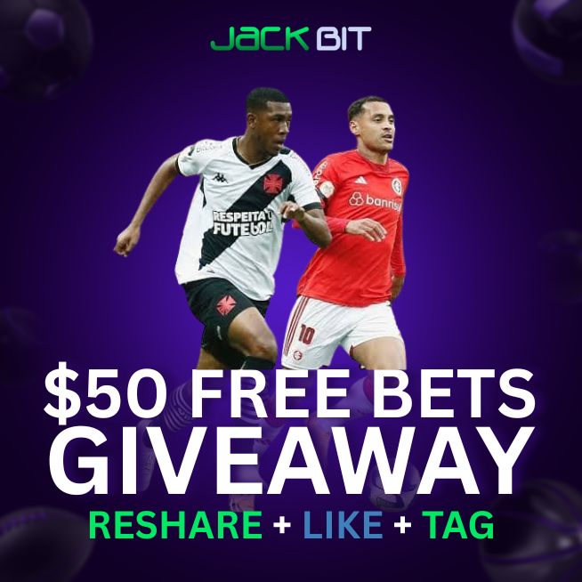 JackCasino's tweet photo. Internacional vs Vasco da Gama - Who's your pick?⚽️

to participate in our share of $50 FREE BET giveaway 

- Repost, love &amp; tag a sport fun friends 🔥

Make sure you're following us  @JackbitCasino https://t.co/AKY6igRSj5