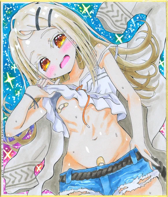【アナログ色紙イラスト】 篠澤広 #学園アイドルマスター