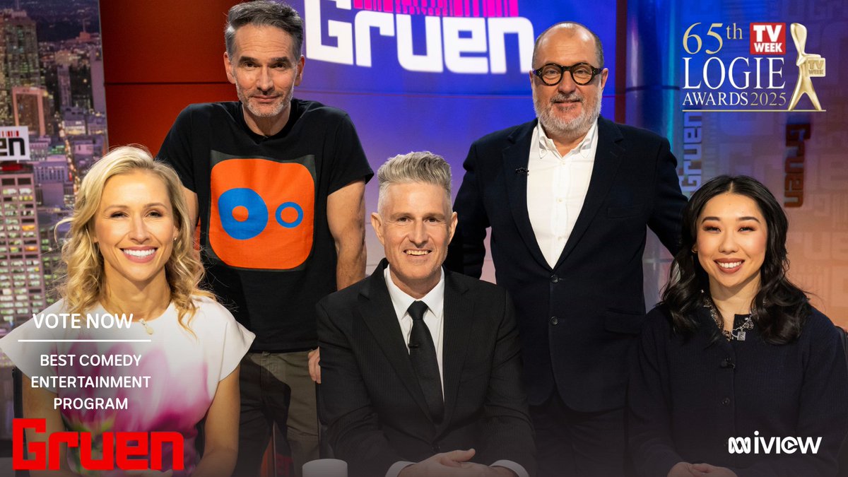 Vote Gruen for Best Comedy Entertainment Program at the #TVWeekLogies! Every click helps us keep roasting ads. Vote here: vote.tvweeklogies.com.au