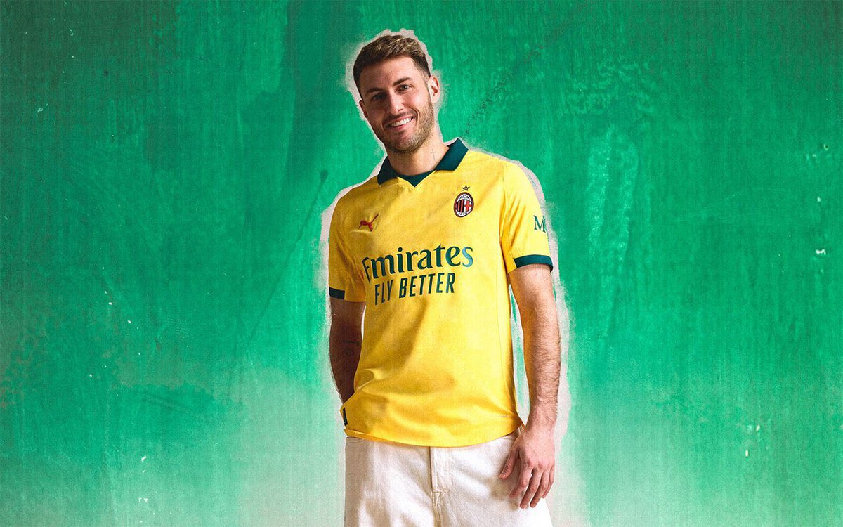 TheShirtUnion's tweet image. 🟨| @acmilan 3rd 25/26
Taking inspiration from the 95/96 shirt as a tribute to their title winning season with a bright sunny yellow and deep green trim.