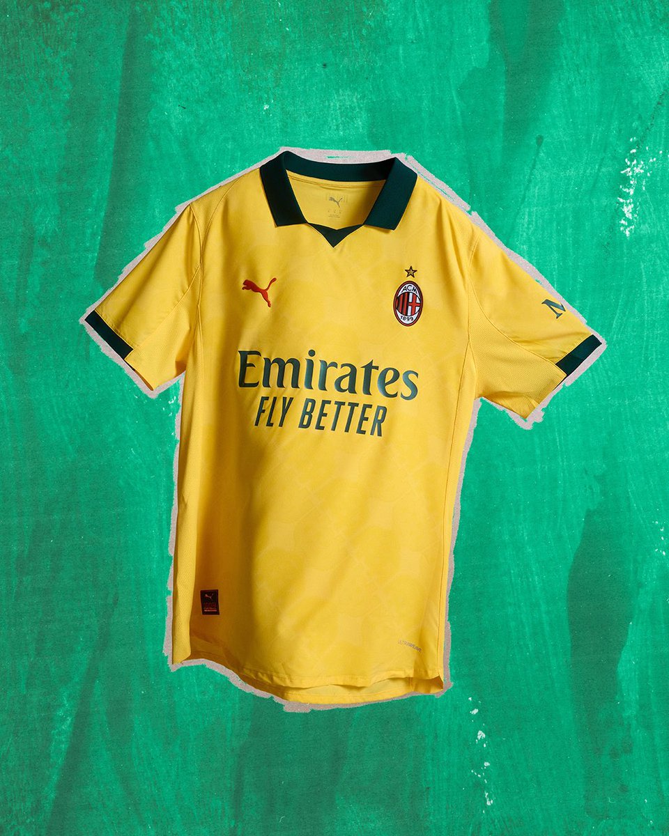 TheShirtUnion's tweet image. 🟨| @acmilan 3rd 25/26
Taking inspiration from the 95/96 shirt as a tribute to their title winning season with a bright sunny yellow and deep green trim.