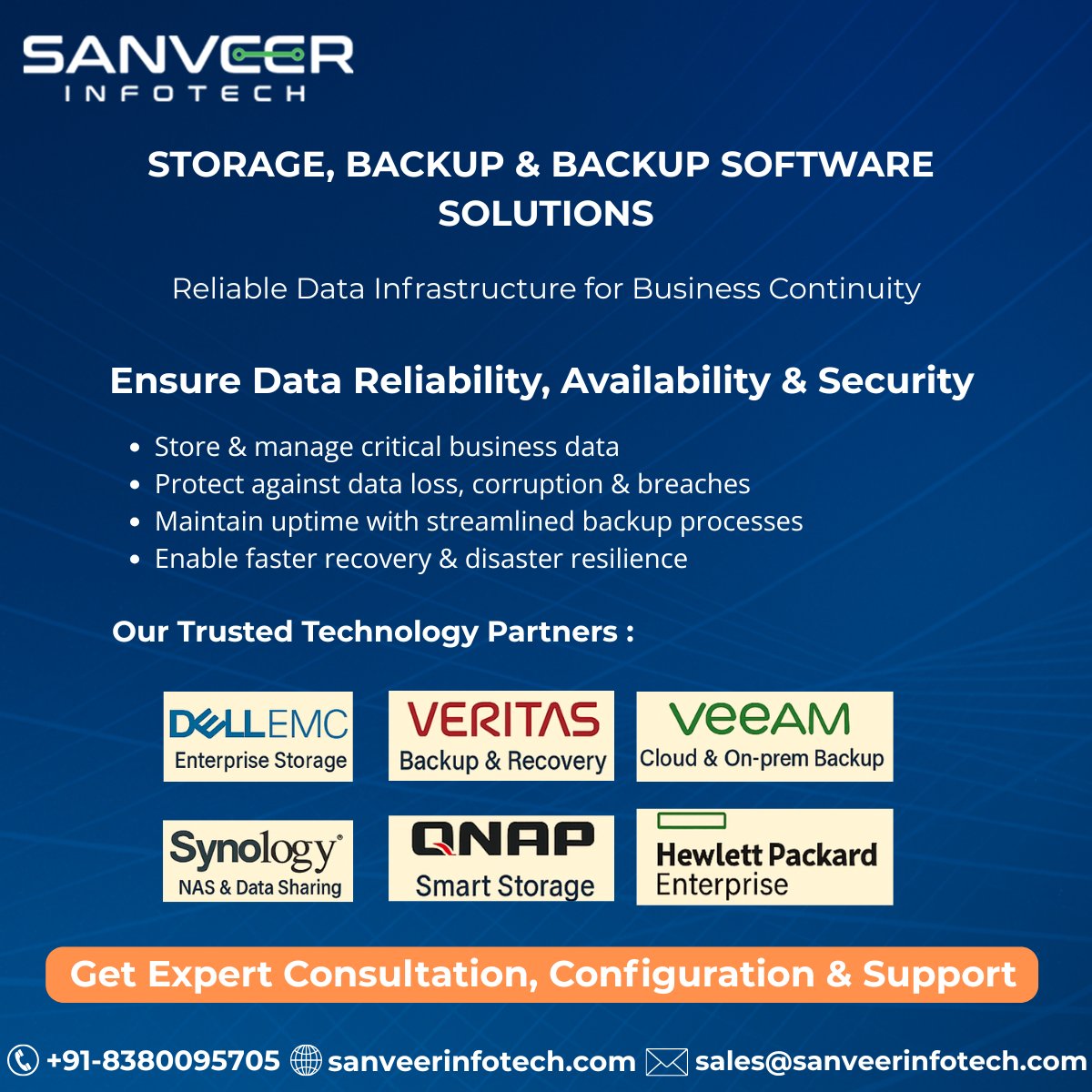 AbhijitSathe27's tweet image. Secure Your Business Data with Confidence!
From storage to backup &amp;amp; disaster recovery, Sanveer Infotech delivers robust IT solutions

Data Storage, Backup &amp;amp; Recovery, Cybersecurity,
Business Continuity

#DellEMC #Veeam #Veritas #HPE #Synology #QNAP #Dragon5G