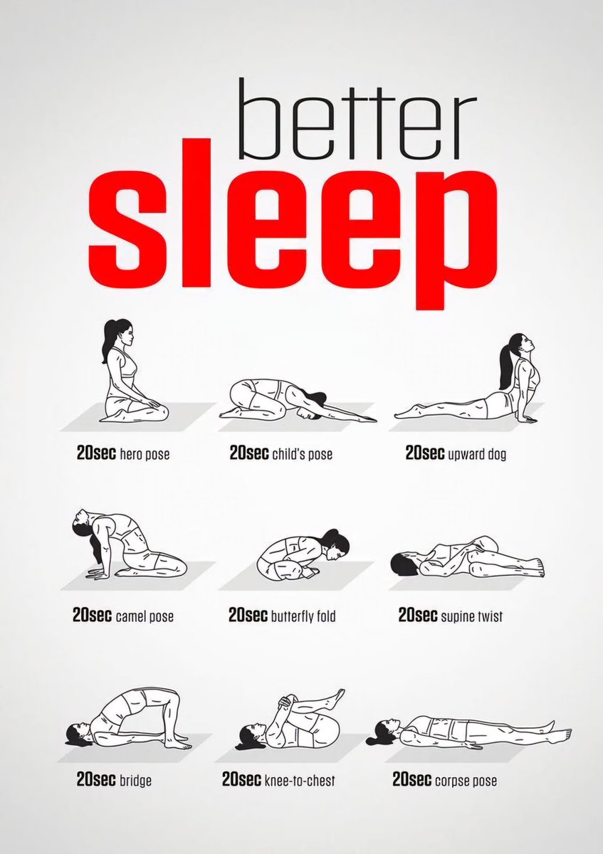 _fitdaddy's tweet image. Improve your sleep with these exercises 🧘