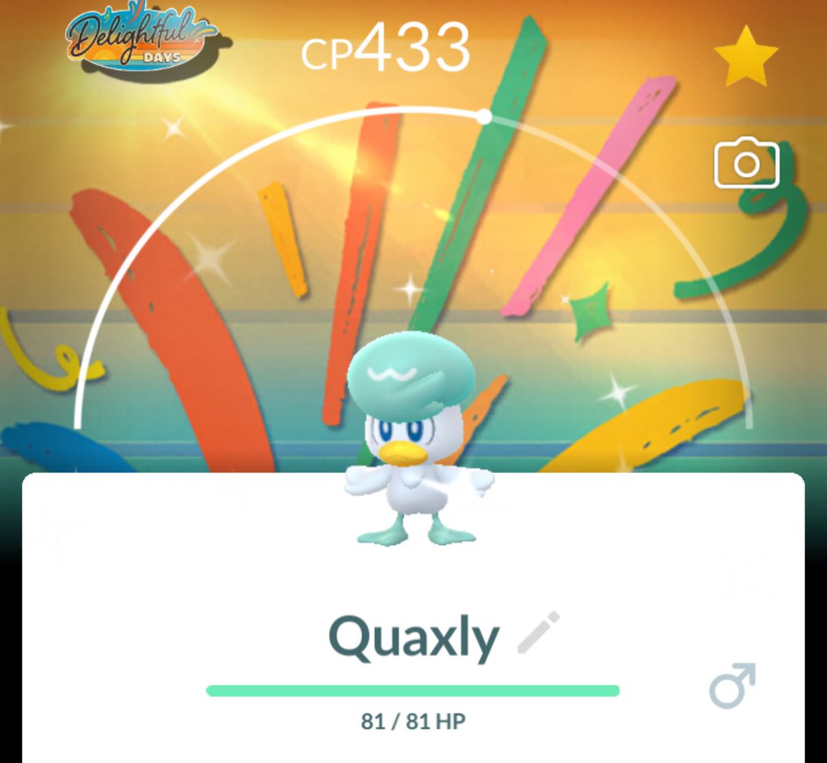 nitroxlim's tweet image. Shiny with the background lesgoo #pokemongo