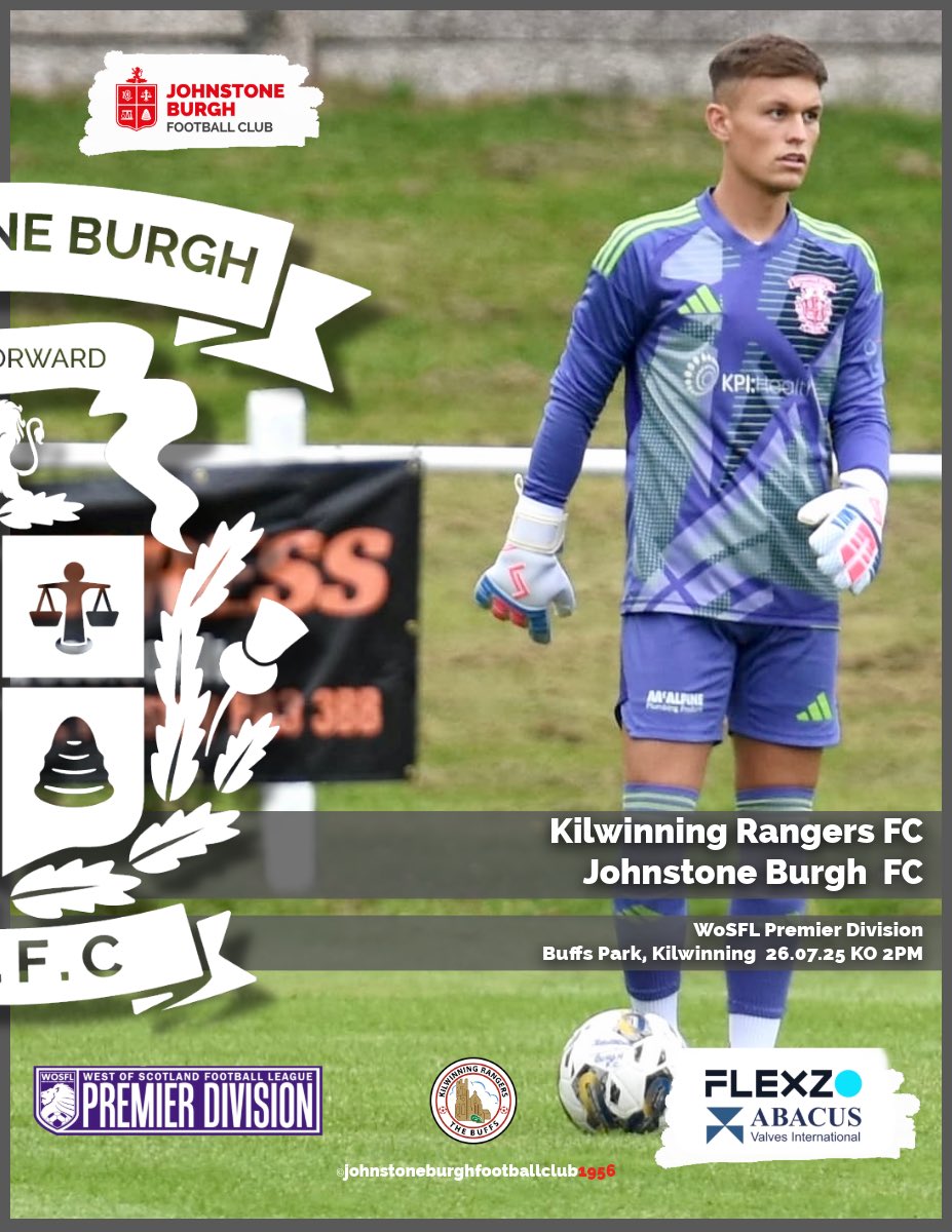 Johnstone Burgh Football Club (@johnstone_burgh) on Twitter photo Tomorrow … WoSFL Premier Division is back!
Kilwinning Rangers v Johnstone Burgh FC
KO 2PM <a href="/steadythebuffs/">Kilwinning Rangers</a> <a href="/AbacusValves/">Abacus Valves</a> <a href="/FlexzoAi/">Flexzo Ai</a>
Keep an eye on parking and be respectful to neighbours as it will be busy at Buffs Park please 🙏 .. #montheburgh 🇦🇹 Tomorrow … WoSFL Premier Division is back!
Kilwinning Rangers v Johnstone Burgh FC
KO 2PM <a href="/steadythebuffs/">Kilwinning Rangers</a> <a href="/AbacusValves/">Abacus Valves</a> <a href="/FlexzoAi/">Flexzo Ai</a>
Keep an eye on parking and be respectful to neighbours as it will be busy at Buffs Park please 🙏 .. #montheburgh 🇦🇹