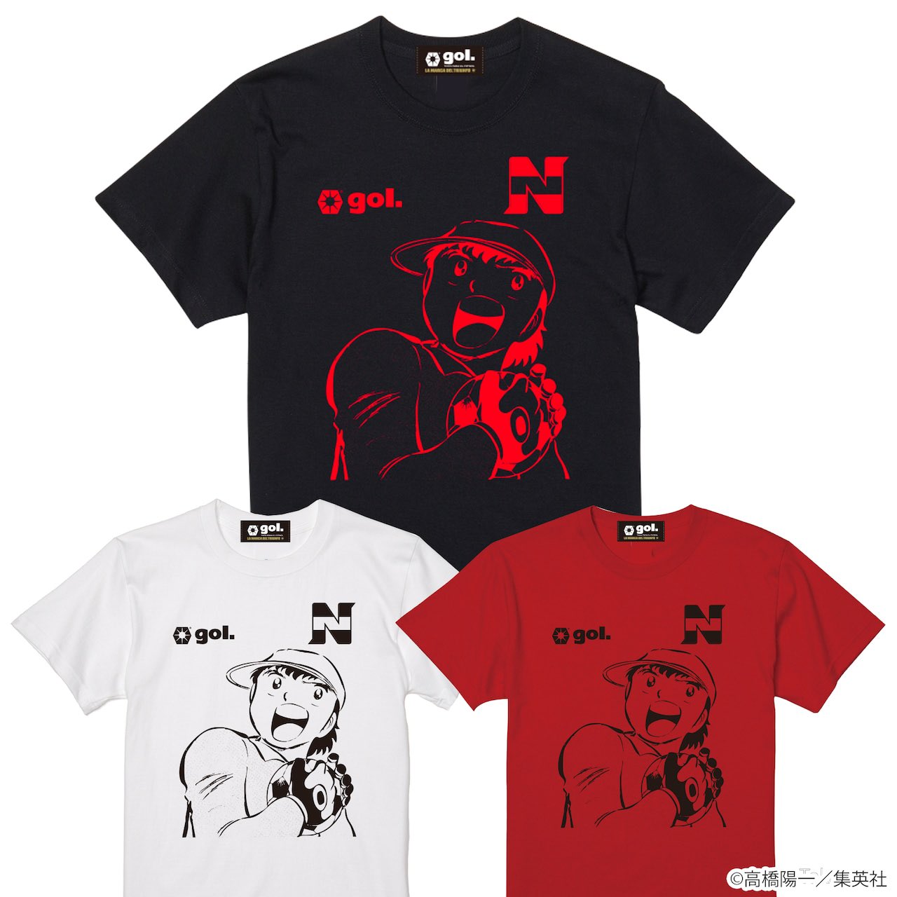キャプテン翼【高橋陽一】直筆サイン入りTシャツ　DUARIG　タグ付き新品　LL キャプテン翼』翼くん誕生日企画｜高橋陽一先生直筆サイン入り
