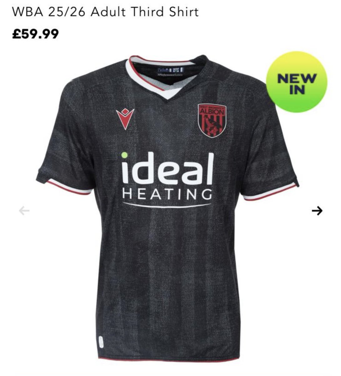 DynaWBA's tweet image. Thoughts on the new third kit Baggies fans?
#WestBrom #WBA #Baggies