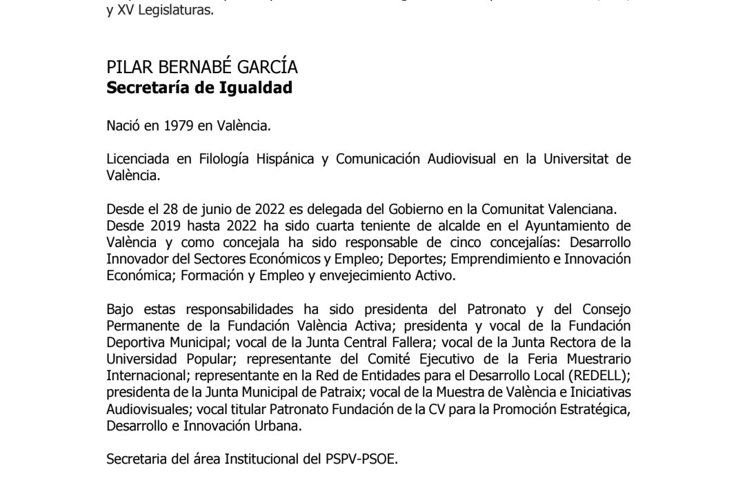 Confirmado la Moncloa

Si tenemos guardados los 350 cv de los diputados también lo borrado en la web del @psoe sobre el Comité. Primer aperitivo la falsedad de las dos licenciaturas de <a href="/pilarbernabe/">Pilar Bernabé /❤️</a>