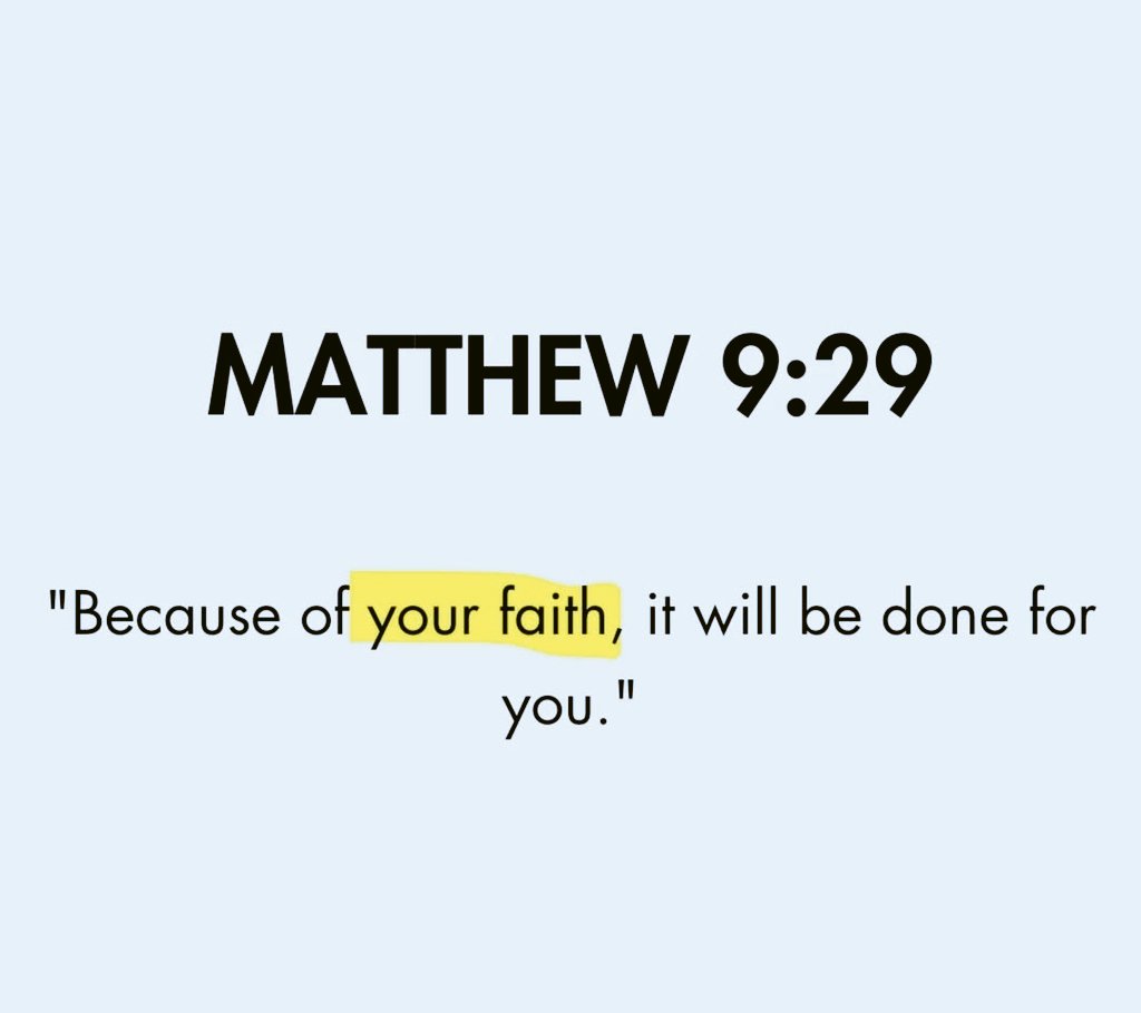 Holy__Bible1's tweet image. Matthew 9:29