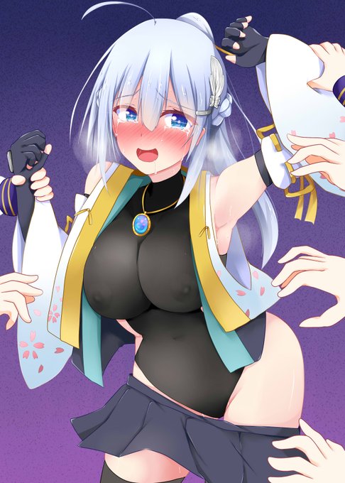 夏コミ新刊表紙くノ一ちゃん。こちょこちょに負けないっ! 