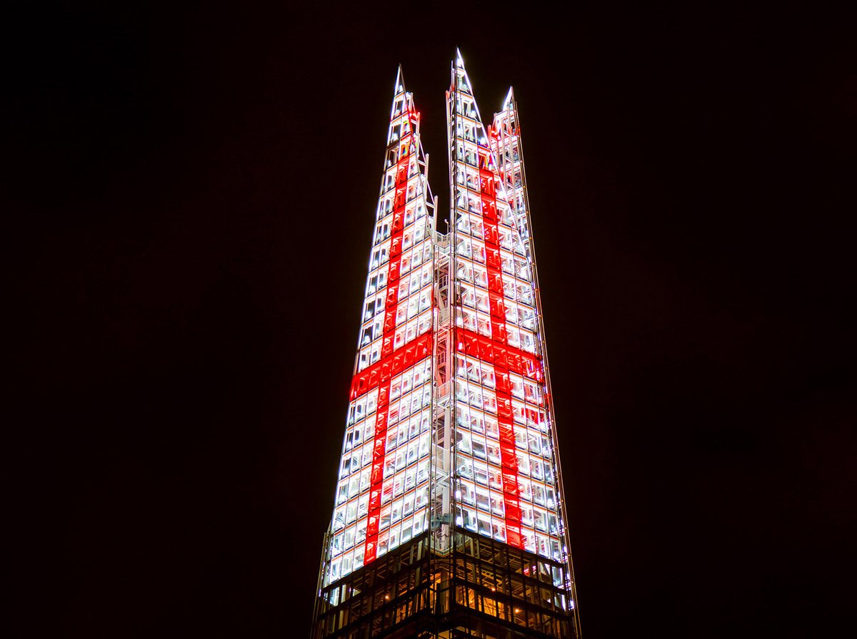 The Shard will be lit up with the English flag on Saturday night to mark Sunday's UEFA Women’s EURO 2025 football final.

And if England wins, it will stay lit up on Sunday night (just in case you're trying to avoid spoilers)