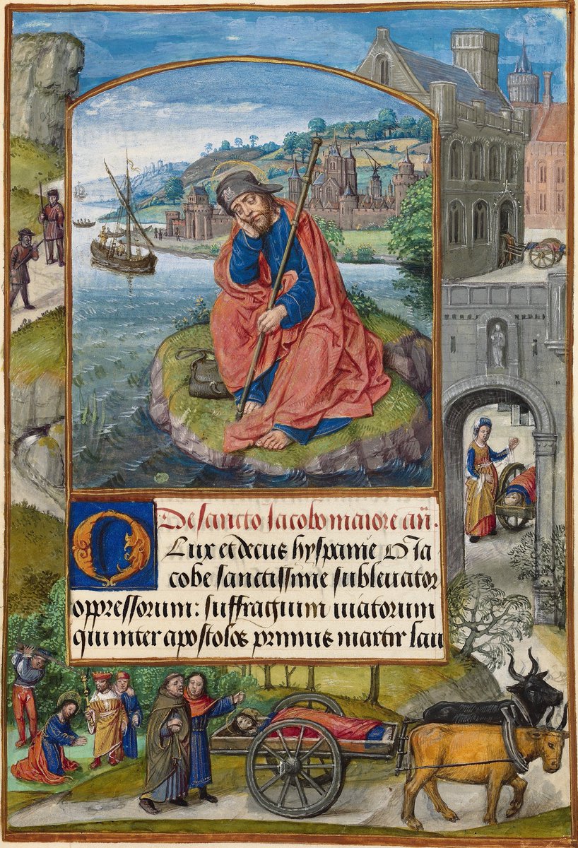 VirDesideriorum's tweet image. O light and adornment of Spain, most holy James, helper of the oppressed, protector of travelers, you who occupy the foremost place among the apostles because you were the first to earn the crown of martyrdom.
---
O lux et decus Hispaniae, sanctissime Jacobe, sublevator…