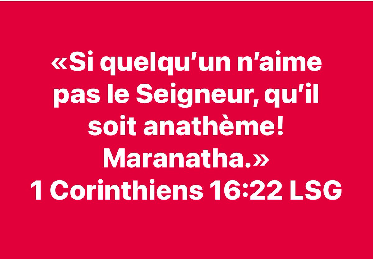 ‼️Je méditais et je suis tombé sur ce passage… Anathème se traduit aussi par : Malédiction, excommunication‼️