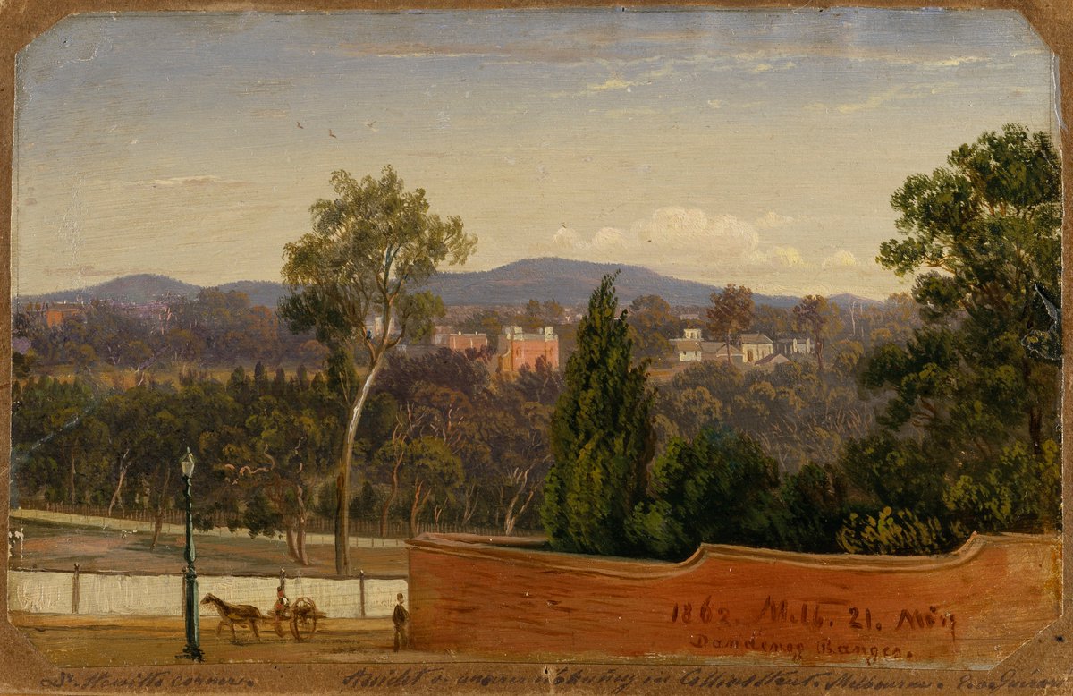 AUSNIAN's tweet image. Dr. Howitt's corner in the Dandenong Ranges, Victoria.
21 May, 1862
by Eugen von Guérard (1811-1901)
