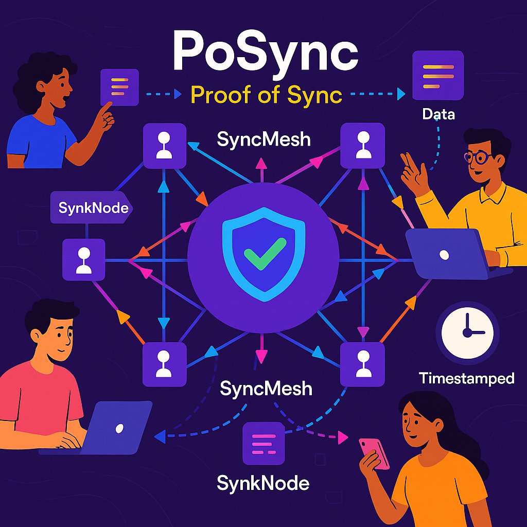 WarpSynk's tweet image. 🧵 Proof of Sync(PoSync): The Internet’s New Clock 🕰️ | WarpSynk Protocol
In a world where data moves faster than trust, @WarpSynk flips the game. Here’s how PoSync brings real-time truth to Web2 & Web3. 👇
#WarpSynk #Web3 #DataSync