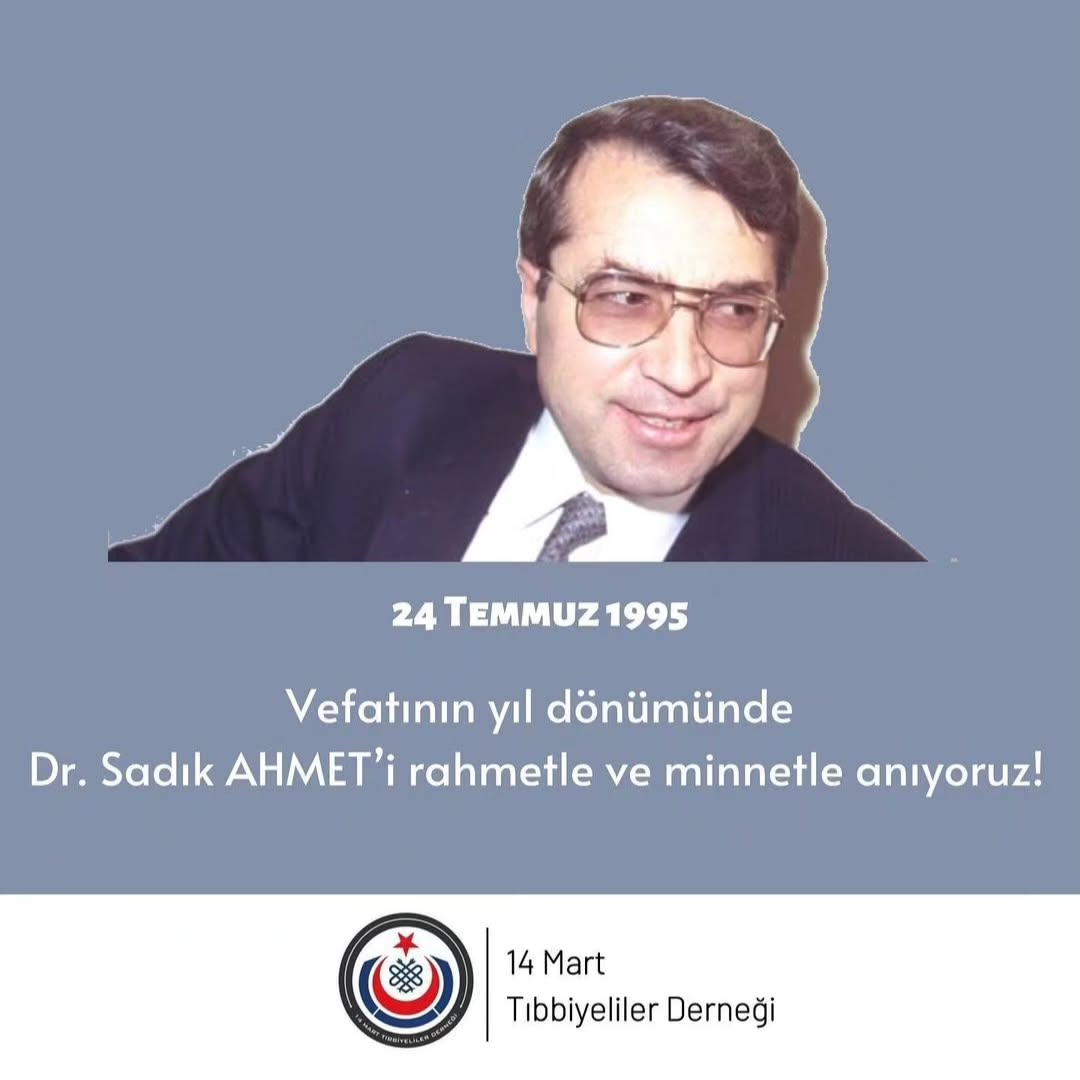 Batı Trakya Türklerinin hak ve özgürlük mücadelesine ömrünü vakfeden Dr. Sadık Ahmet’i vefatının yıl dönümünde saygı ve minnetle anıyoruz.