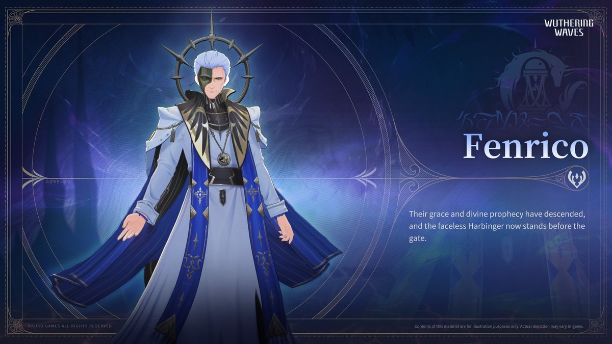 Wuthering_Waves's tweet image. Post-Lament Anthropocene: Enemies — Fenrico
Their grace and divine prophecy have descended, and the faceless Harbinger now stands before the gate.
Check the link for more information: wutheringwaves.kurogames.com/en/main/news/d…
#WutheringWaves