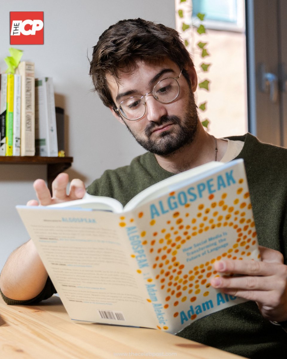 thecelebpost's tweet image. Linguist and author Adam Aleksic strikes a thoughtful pose against the vibrant backdrop of New York, blending intellect with city edge in one perfect shot.

#AdamAleksic #LinguistLife #AuthorVibes #NYCStyle #IntellectualAesthetic #thecelebpost