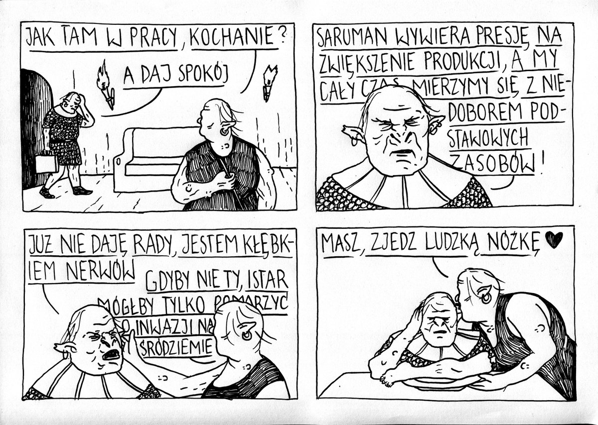 SmutneHistorie's tweet image. ciężki dzień w pracy (oda do pracowników średniego szczebla). #satyra #middlemanagment #lotr #władcapierścieni #saruman #istar #pracownik #pracodawca