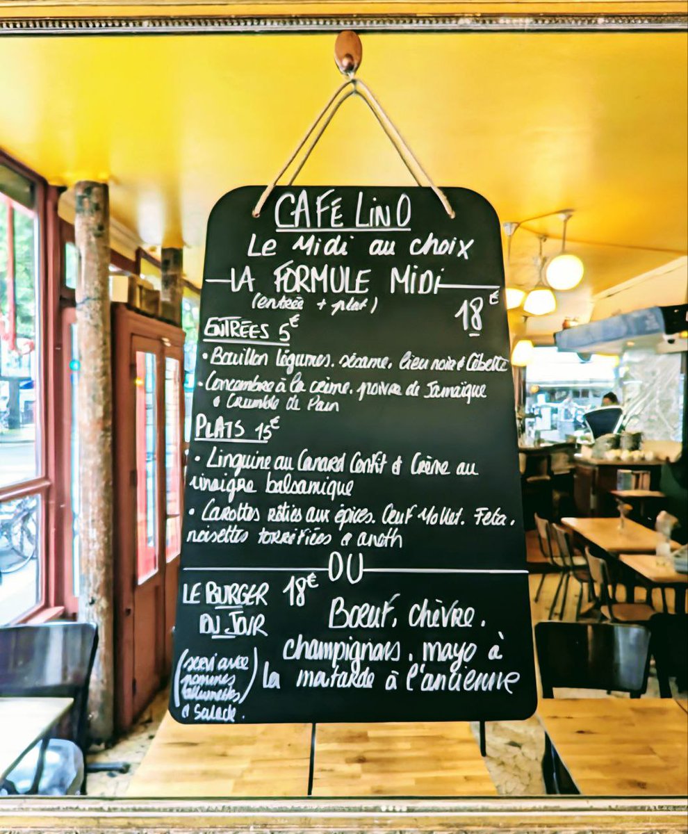 C'est le weekend au <a href="/CafeLinoParis11/">Café Lino</a> , on commence avec la formule du midi puis on vous attend en fin de journée pour l'apéro !
#CafeLino #Formule #Midi #Apero #Saucisson #Rillettes
