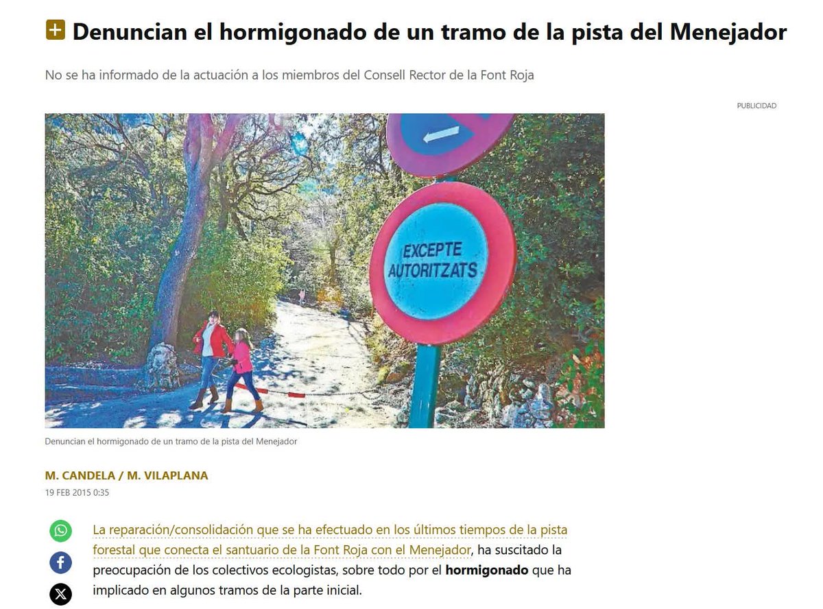 Quique_Blanes's tweet photo. Dos noticias del año 2015 y 2019 respectivamente.
✅Estas obras han resultado cruciales para la extinción del incendio forestal de la Font Roja.
✅La protección es necesaria pero igual de necesario es disponer de infraestructuras adecuadas 🚓🚑🚒
#IIFF #IUF #IFIbi #Alcoi #Alcoy https://t.co/eWQUtg2iOX