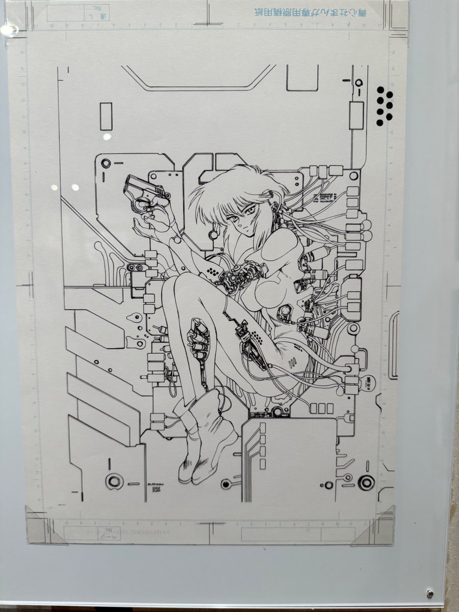 inkdrop_app's tweet image. visited the exhibition of Masamune Shiro(士郎政宗), the original author of Ghost in the Shell! It means a loooot to see his works in this AI era🤓 (Taking photo was allowed) #士郎正宗の世界展