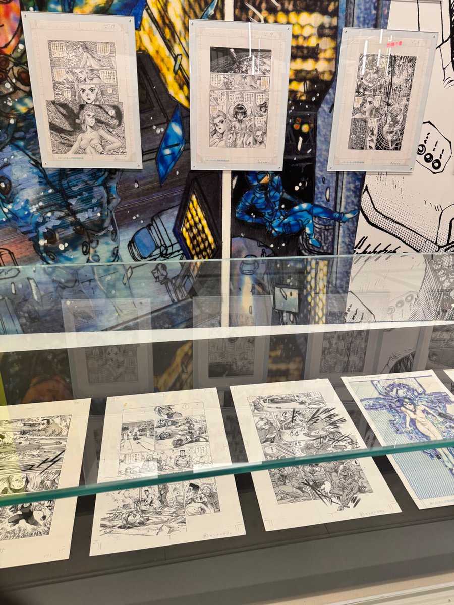 inkdrop_app's tweet image. visited the exhibition of Masamune Shiro(士郎政宗), the original author of Ghost in the Shell! It means a loooot to see his works in this AI era🤓 (Taking photo was allowed) #士郎正宗の世界展