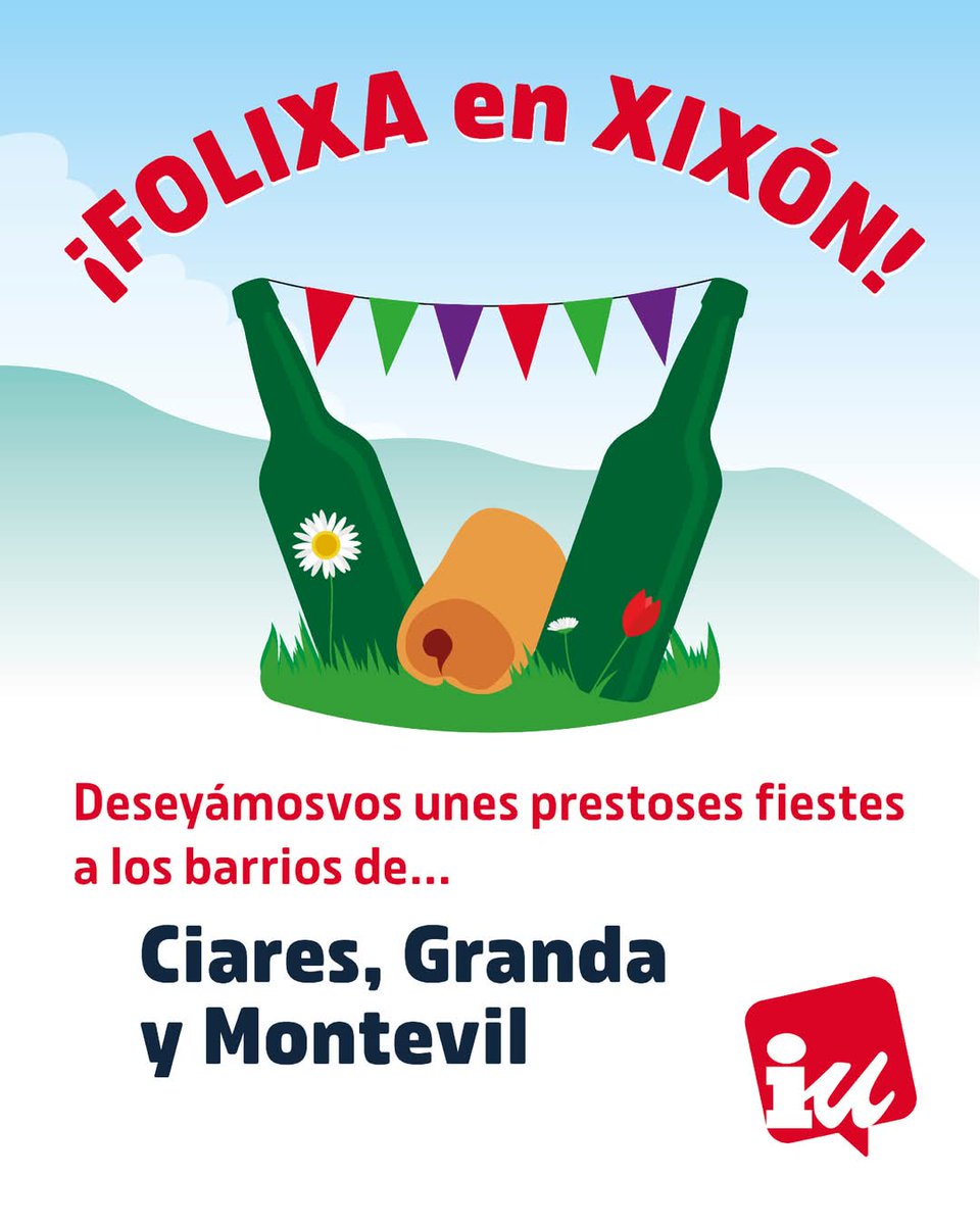 iuxixon's tweet image. 🎉 Esti finde la folixa nun ta nel cielu belicista de #Xixón, ta nes romeríes populares de Ciares, Granda y Montevil.
🥳 ¡Prestoses fiestes!