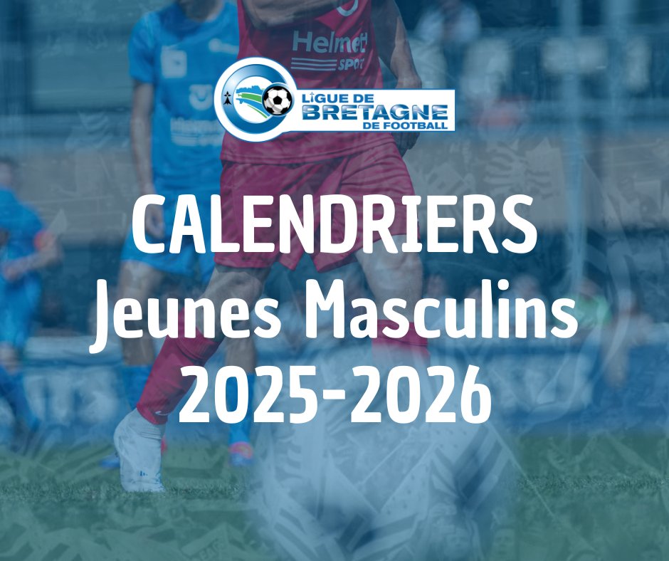 [JEUNES]
Les calendriers des championnats régionaux jeunes masculins sont disponibles : urls.fr/kE1j9u

<a href="/DistrictFoot22/">District De Football des Côtes d'Armor</a> <a href="/districtfoot56/">District de Football du Morbihan</a> <a href="/DistrictFoot35/">District 35</a>